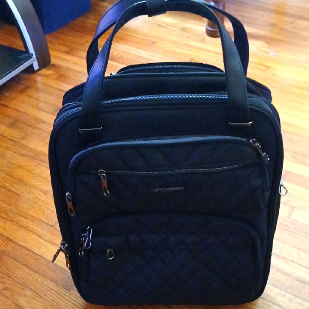 Black Quilted Travel Bag